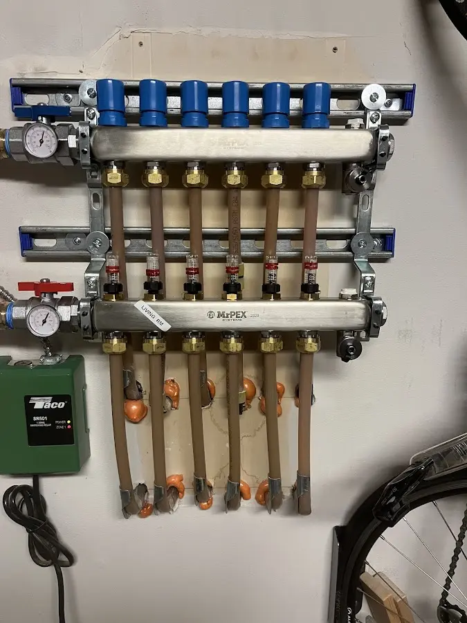 Plumber performing Gas Line Installation at a residential property in Los Angeles